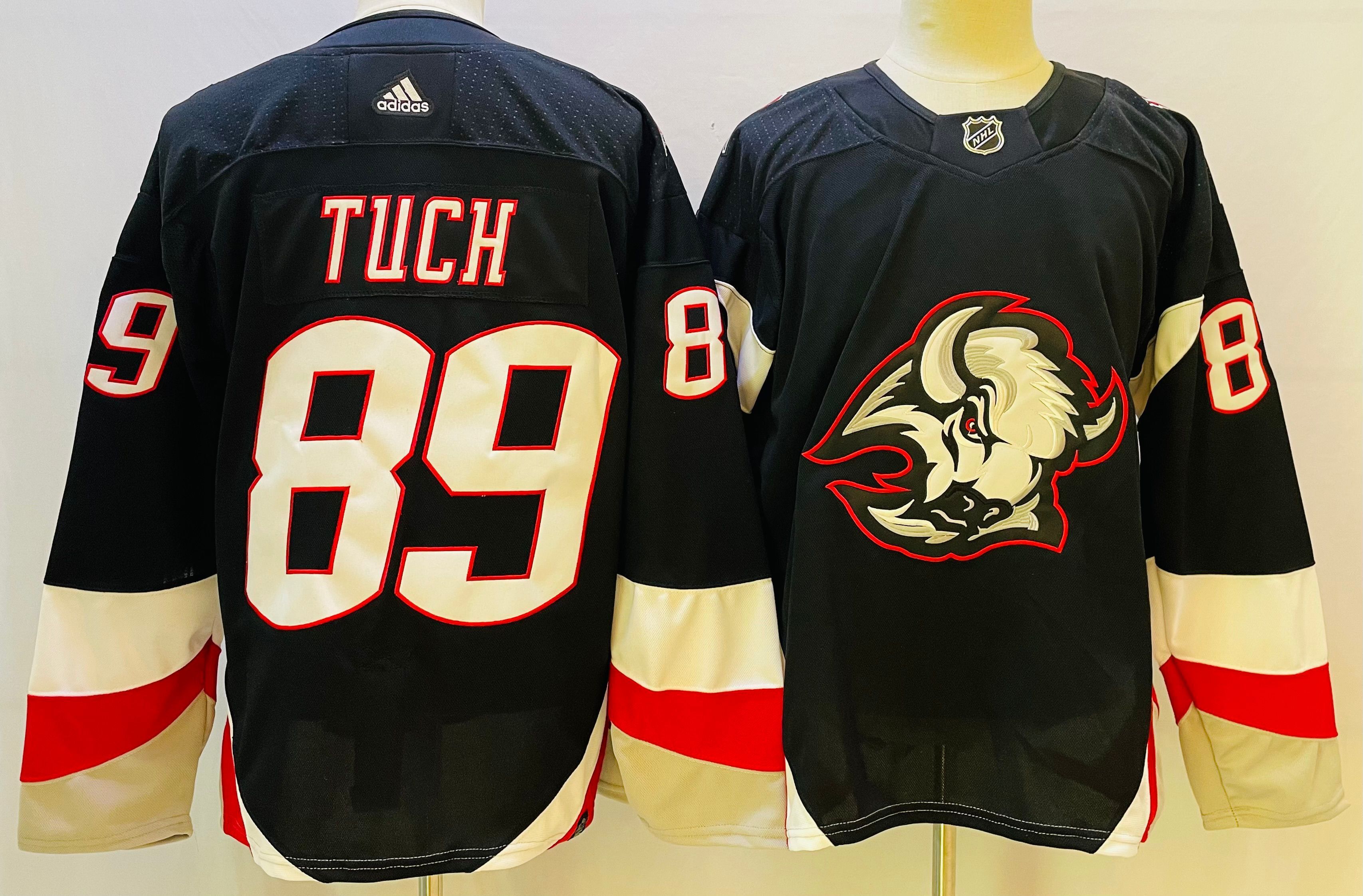 Men Buffalo Sabres 89 Tuch Black Throwback 2022 Adidas NHL Jersey